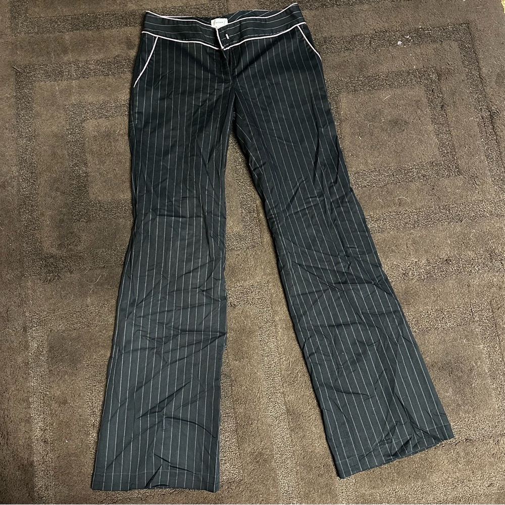 entsou pink and black dress pants size 6